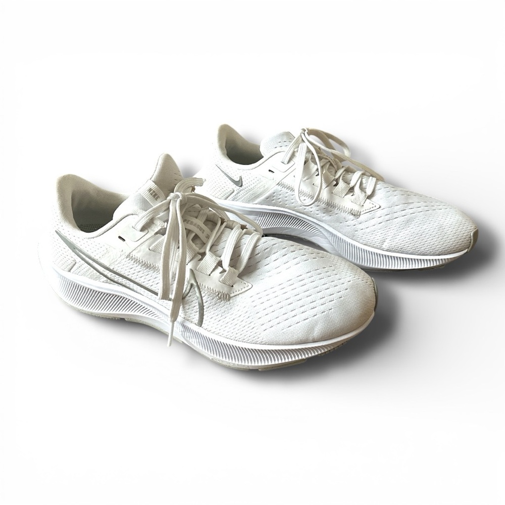 WMNS Nike Air Zoom Pegasus 38 White Silver Size 8.5 - Picture 7 of 12